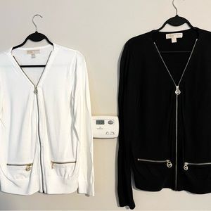 Set of 4 Michael Kors ZipUp Cardigans